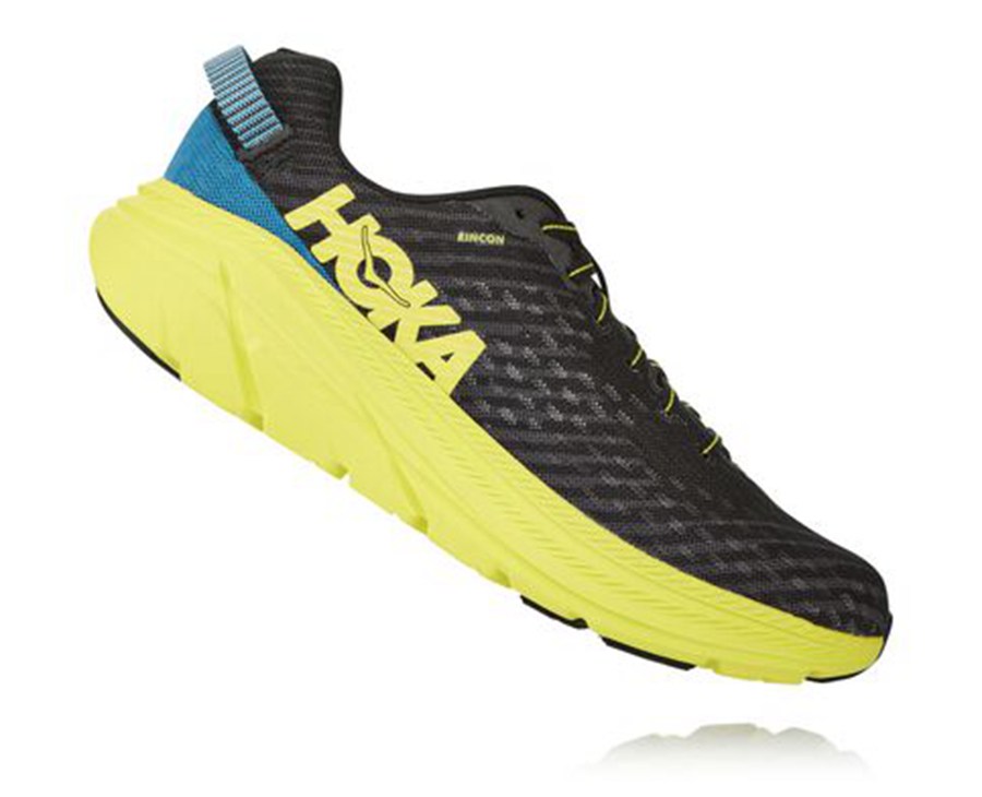 Hoka One One Koşu Ayakkabısı Erkek Siyah/Yeşil - Rincon - DR6527310